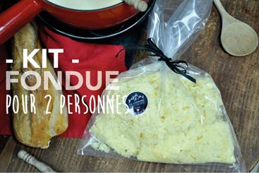 KIT Fondue du Dahu 2 personnes avec Vin de Savoie 