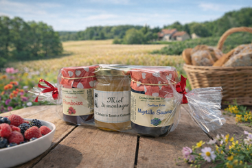Lot de 1 Miel & 2 Confitures 