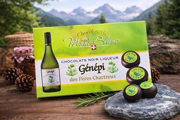 Chocolat noir au Génépi